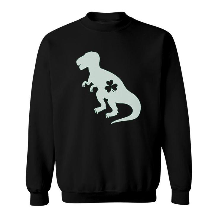 Dinosaur Clover St Patricks Day Gift Sweatshirt