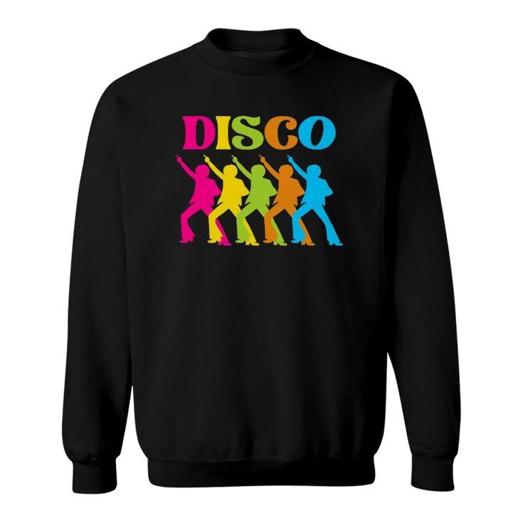 Disco 70S 1970S Seventies Costume Retro Dance Party Sweatshirt