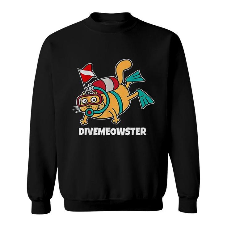 Dive Meowster   Scuba Diving Funny Gifts For Dive Master Sweatshirt