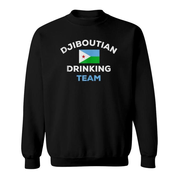 Djibouti Djiboutian Drinking Team Funny Beer Flag Matching  Sweatshirt