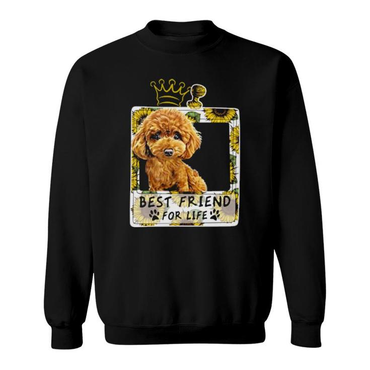 Dog Best Friend For Life For Poodle Lovers 21 Paws Sweatshirt