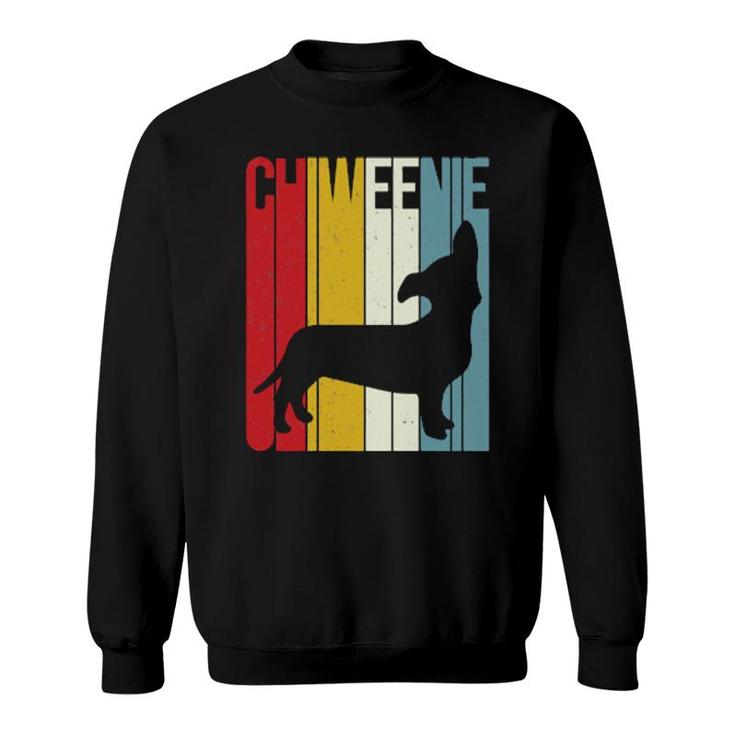 Dog Chiweenie Silhouette Cute Chiweeniedog500 Paws Sweatshirt