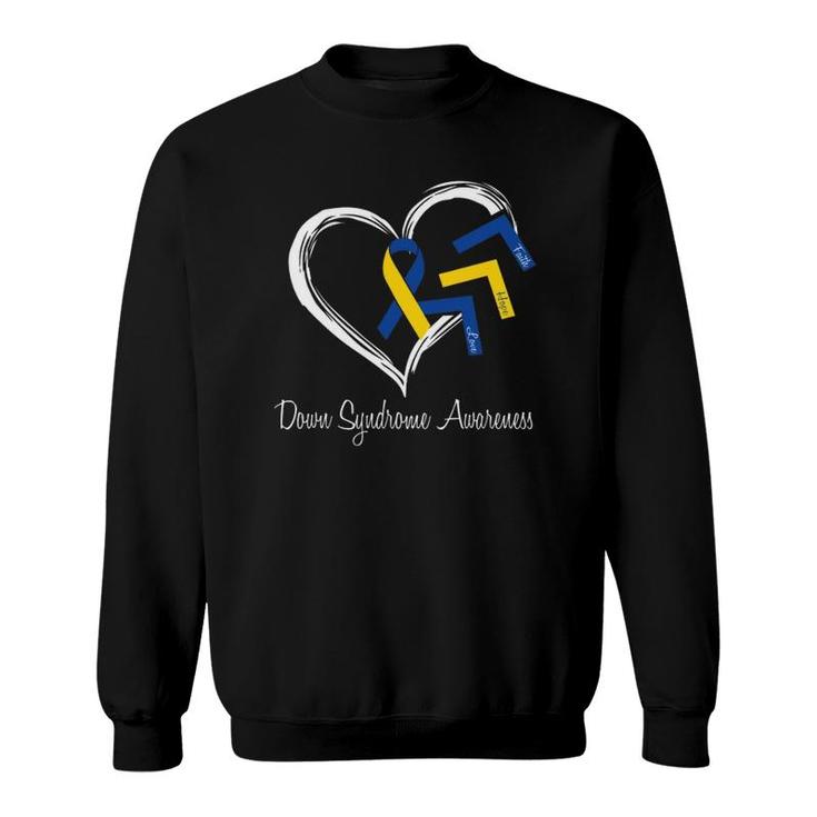Down Syndrome Awareness Month Costume Ribbon Sweatshirt