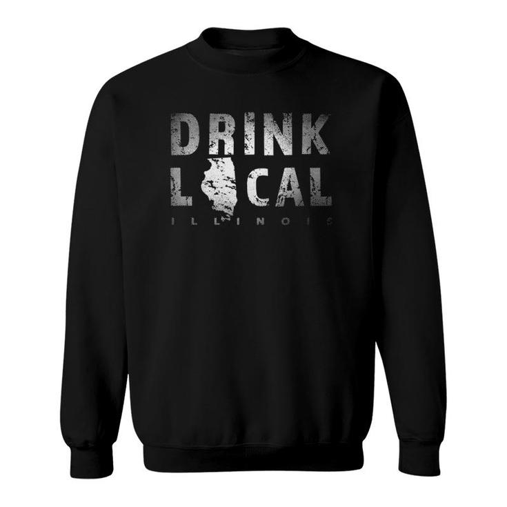 Drink Local Illinois Craft Beer From Here Il Breweries Gift Tank Top Sweatshirt