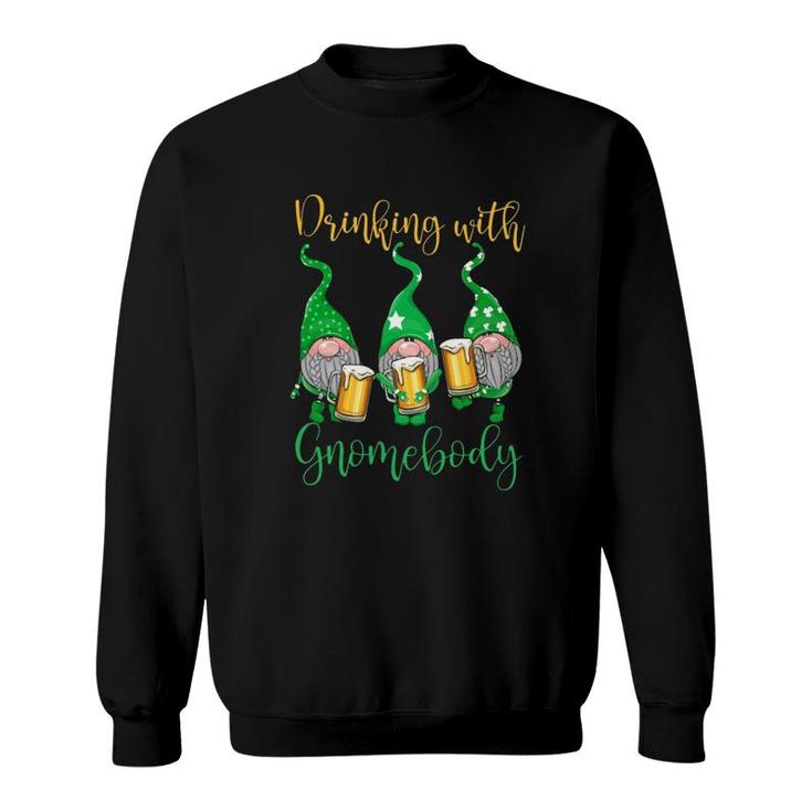 Drinking With Gnomebody Beer Sweatshirt