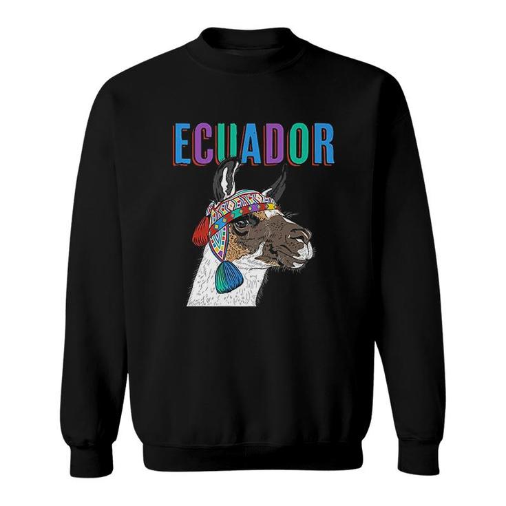 Ecuador Alpaca Ecuador Llama Alpaca Gift Sweatshirt