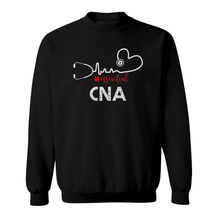 Essential Cna Heartbeat Gift For Nurse Sweatshirt