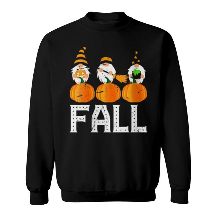 Fall Gnomes Autumn Halloween Gnome Party Squad Sweatshirt