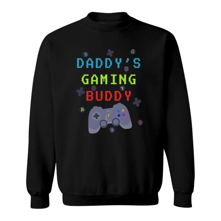 Family Love Daddy's Gaming Buddy Kids Sweatshirt