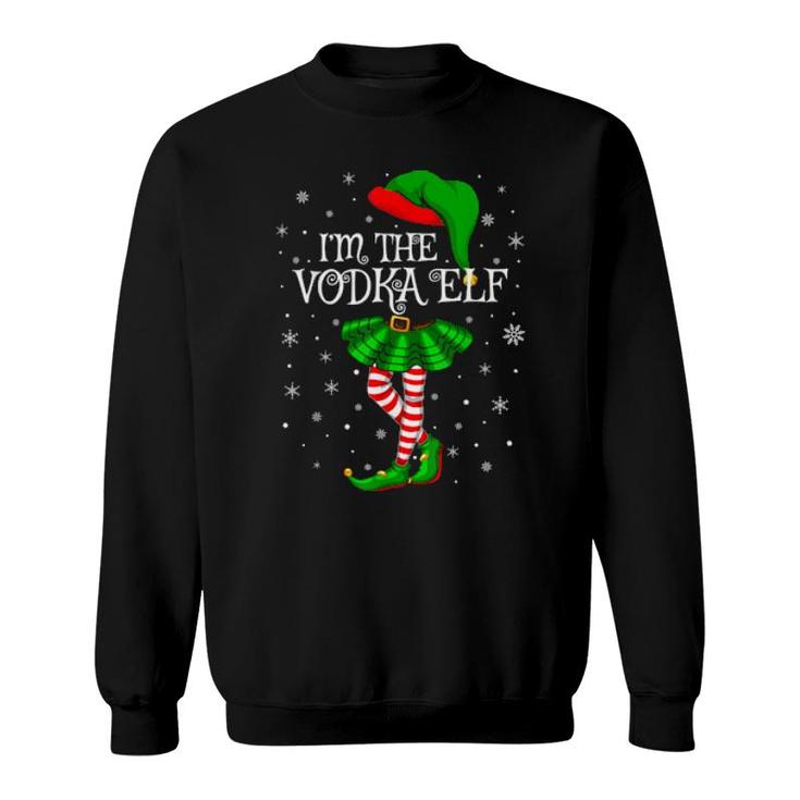 Family Matching Girls I'm The Vodka Elf Christmas  Sweatshirt