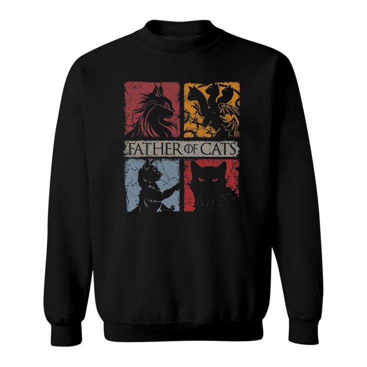 Father Of Cats  - Cat Lovers Cat Dad Fabulous Sweatshirt