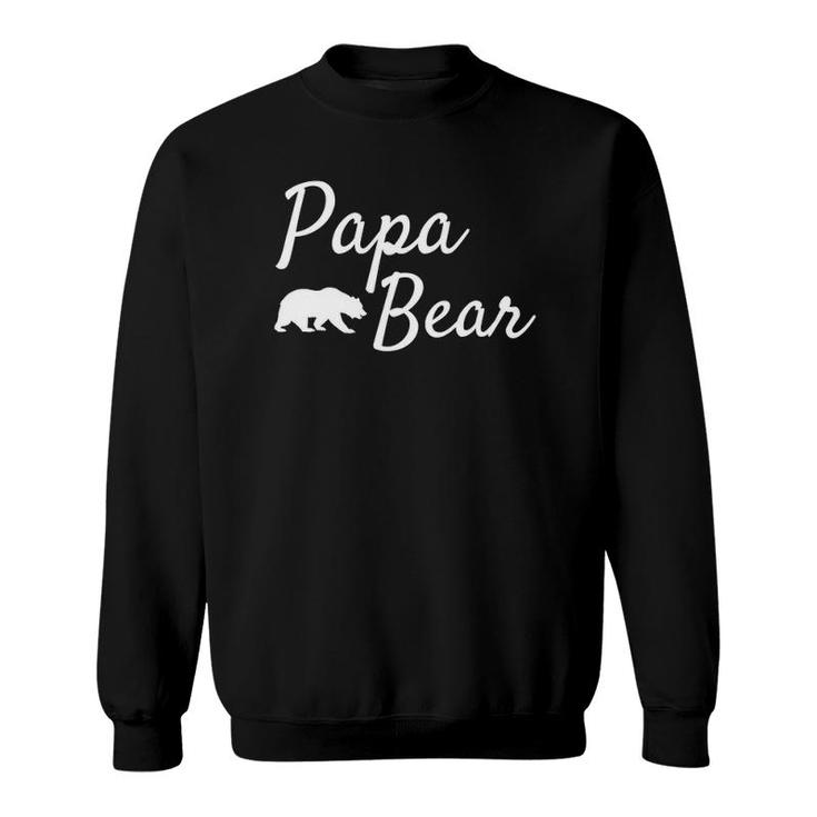 Father's Day Gift From Daughter Son Kids Wife - Men Papa Bear Sweatshirt