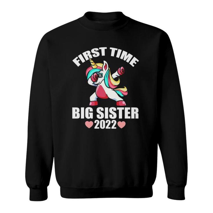 First Time Big Sister 2022  Unicorn Big Sister Est 2022 Ver2 Sweatshirt