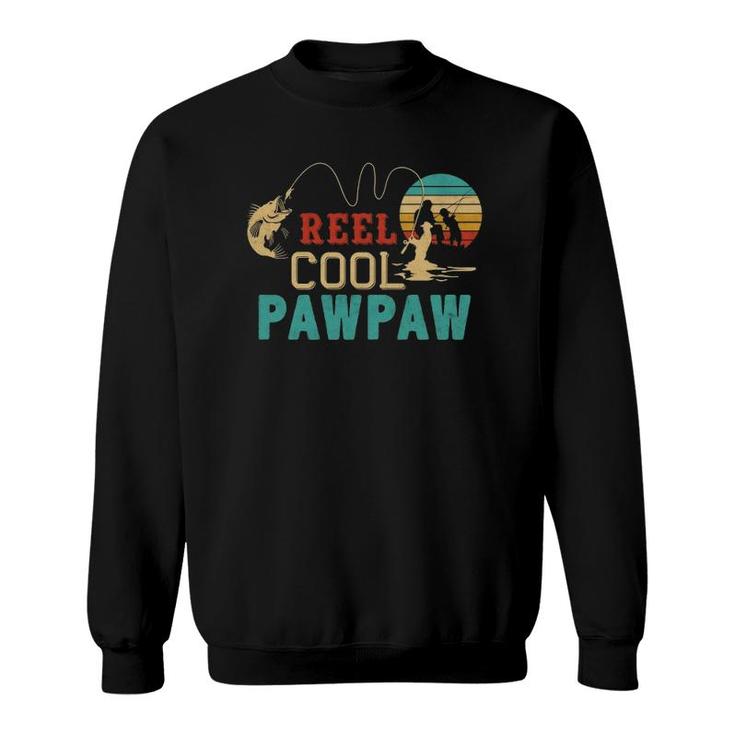 Fishing Reel Cool Pawpaw Father's Day Gift Fisherman Pawpaw  Sweatshirt