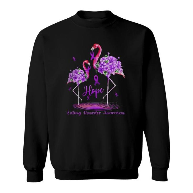 Flamingo Tropical Eating Disorder Awareness Sweatshirt