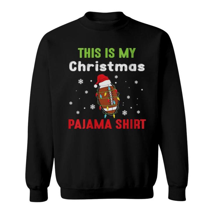 Football Christmas Lights Santa Hat Xmas Sports Sweatshirt Football Christmas Lights Santa Hat Xmas Sports Sweatshirt