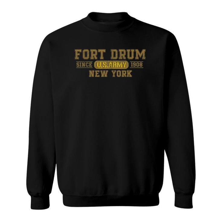 Fort Drum New York Gifts Us Army Base Vintage Gift Sweatshirt