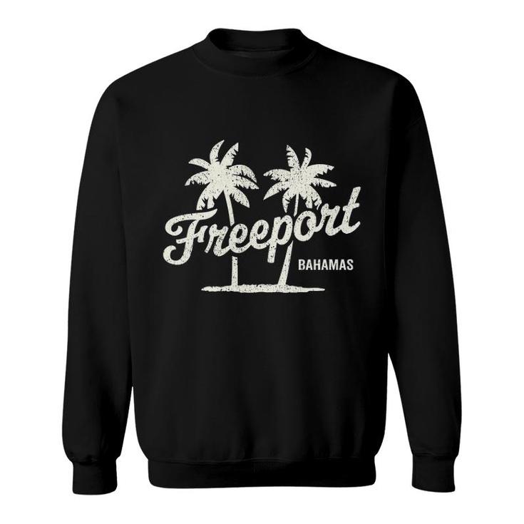 Freeport Bahamas Vintage 70S Palm Trees Graphic Sweatshirt