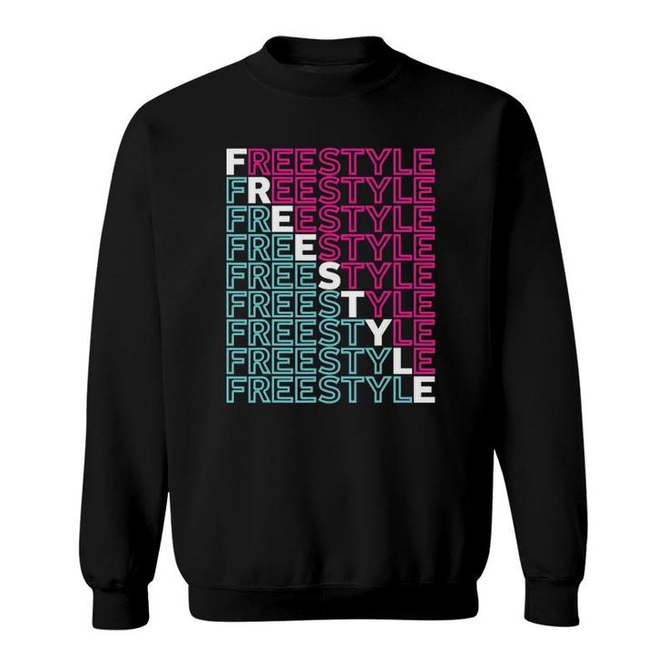 Freestyle Full Front 80S Electronic Dance Music Sweatshirt