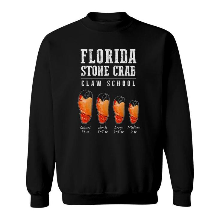 Fresh Florida Stone Crab Claw School Seafood Mustard Sauce Sweatshirt