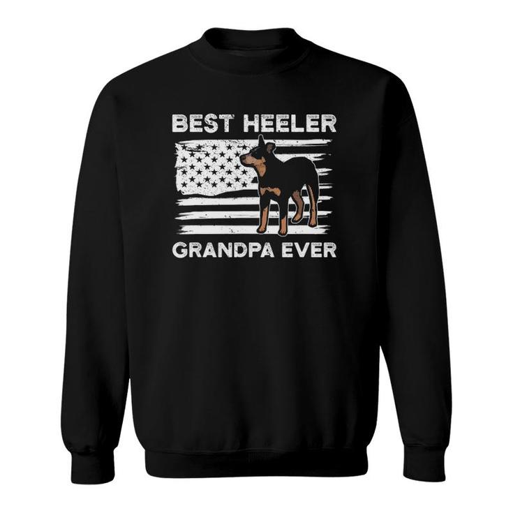 From Dog American Flag Heeler Grandpa Australian Cattle Dog Sweatshirt