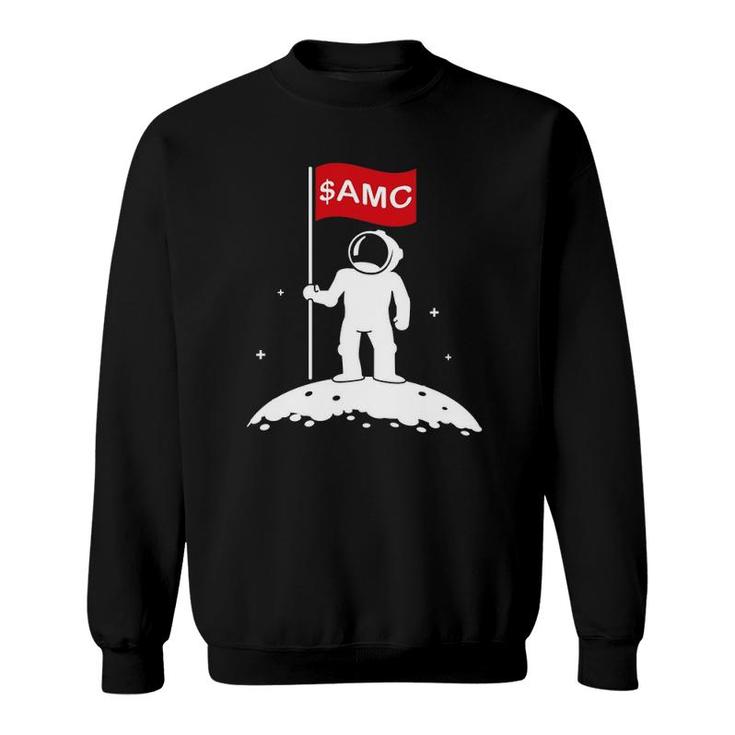 Funny Amc Stock Market Space Moon Astronaut Sweatshirt