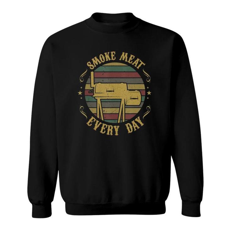Funny Bbq Pit Accessory Gift Idea For Dad Meat Smoking Sweatshirt
