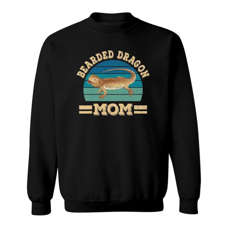 Funny Bearded Dragon Mom Lizard Reptile Women Sweatshirt