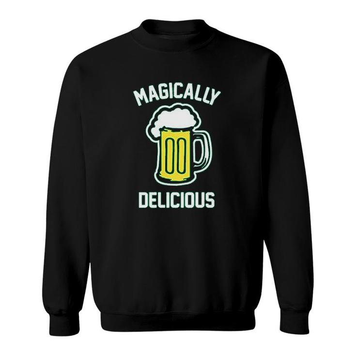 Funny Beer Drinking St Patrick Graphic Sweatshirt
