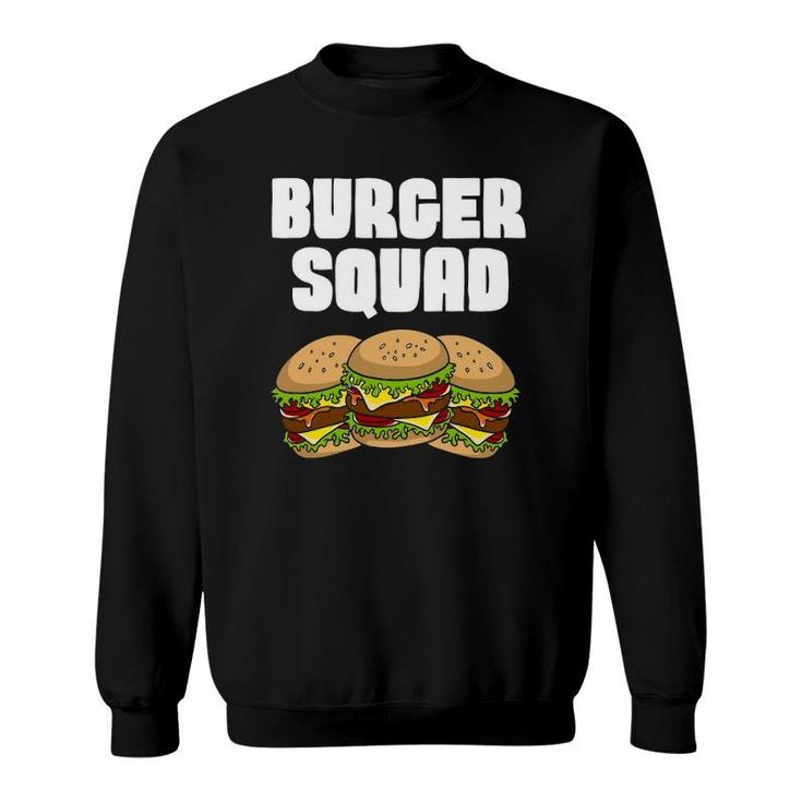 Funny Burger Art For Men Women Hamburger Cheeseburger Lover Sweatshirt