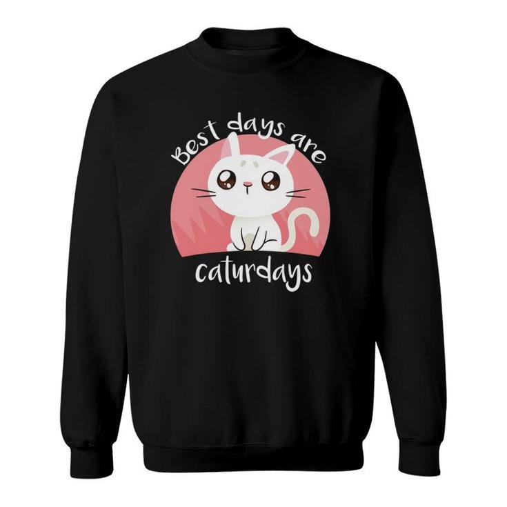 Funny Cat Lover Gift Crazy Cat Lady Fur Mom Ladies Sweatshirt