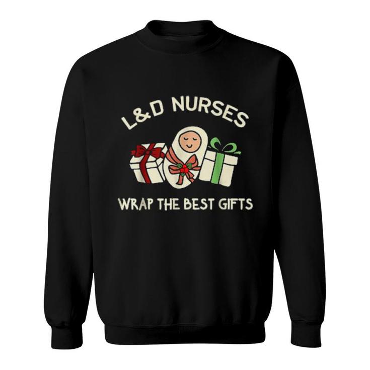 Funny Christmas Nurse Costume Labor And Delivery Nurse Sweatshirt