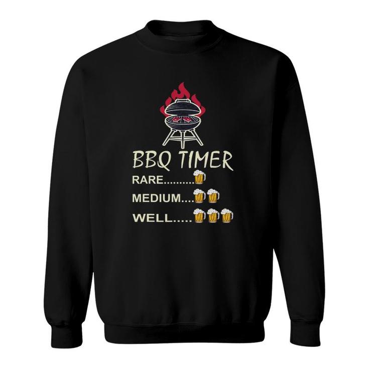 Funny Grill Father Bbq Timer Charcoal Barbecue Sweatshirt