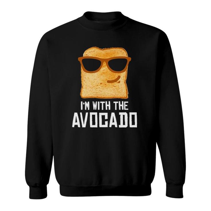 Funny I'm With The Avocado Toast Halloween Costume Sweatshirt
