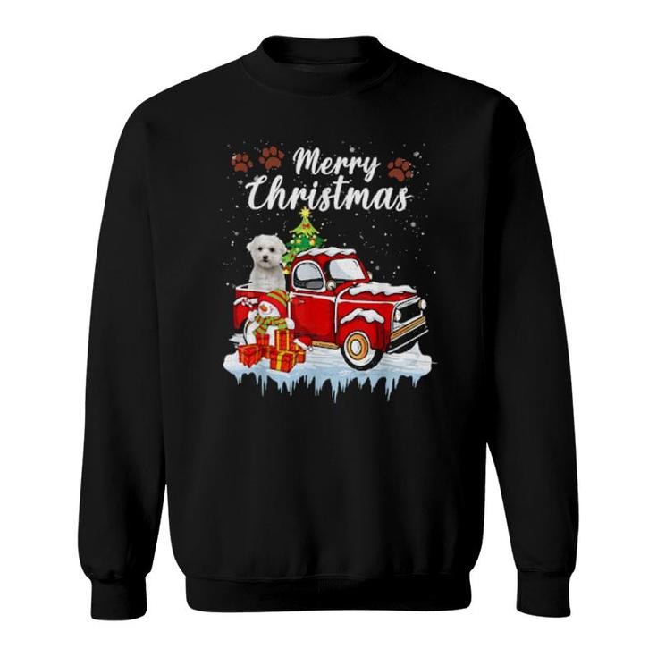 Merry Christmas Grinch Truck Christmas Long Sleeve Top L