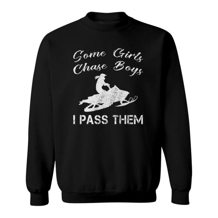 Funny Sled Lover Snowmobile Rider Snowmobiling Girl Gift Sweatshirt