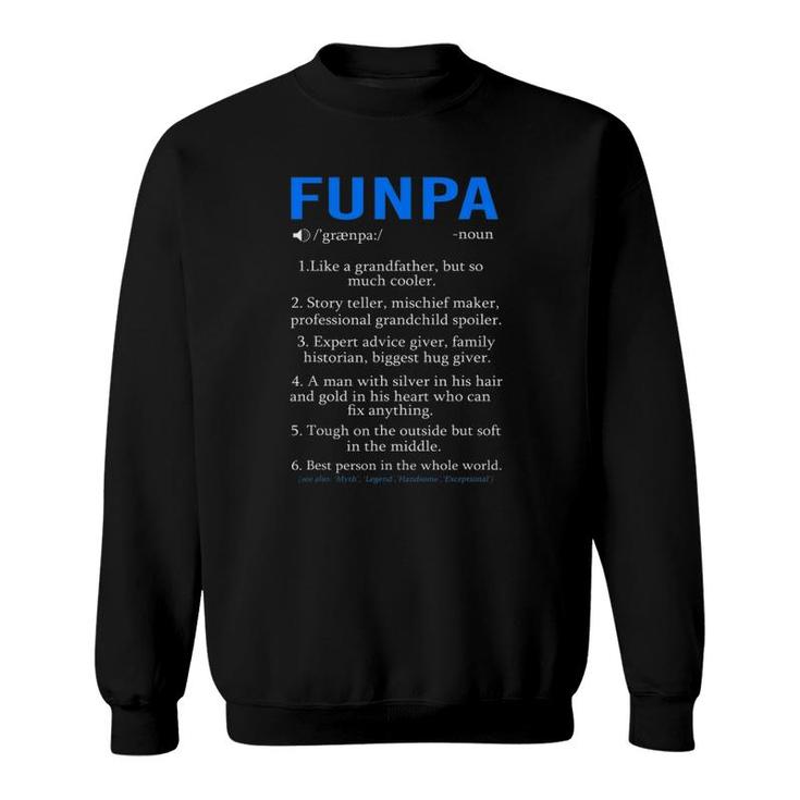 Funpa Definition  Grandpa Fathers Day Sweatshirt