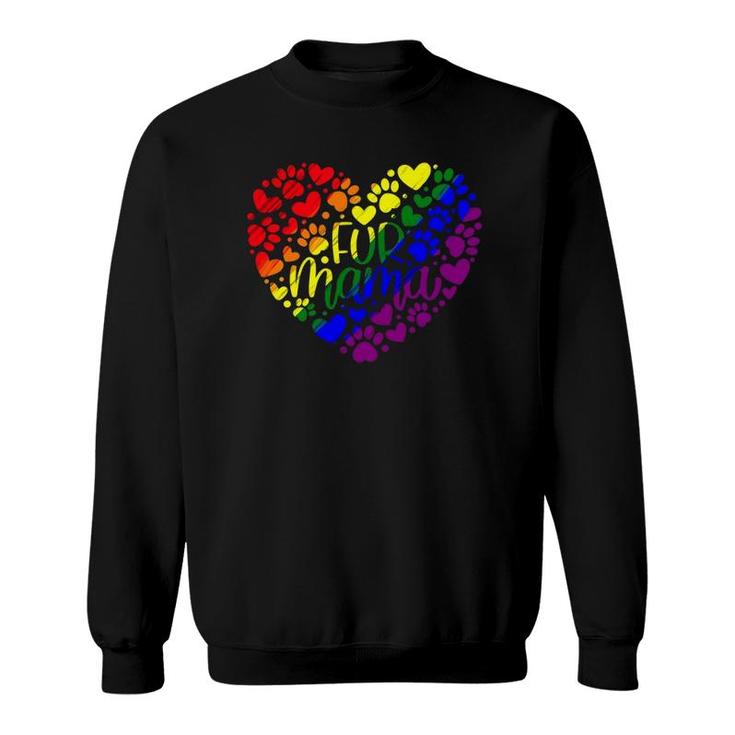 Fur Mama Pride Heart Sweatshirt