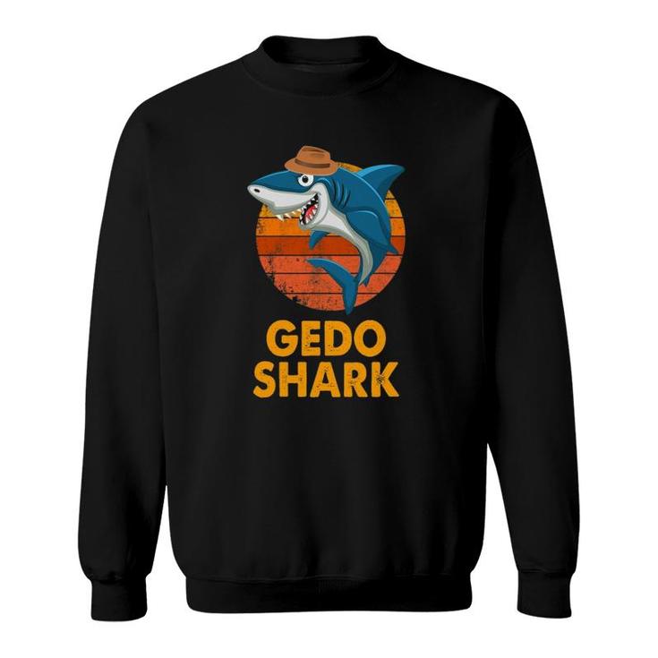 Gedo Shark Funny Vintage Papa Grandpa Father's Day Gifts Sweatshirt