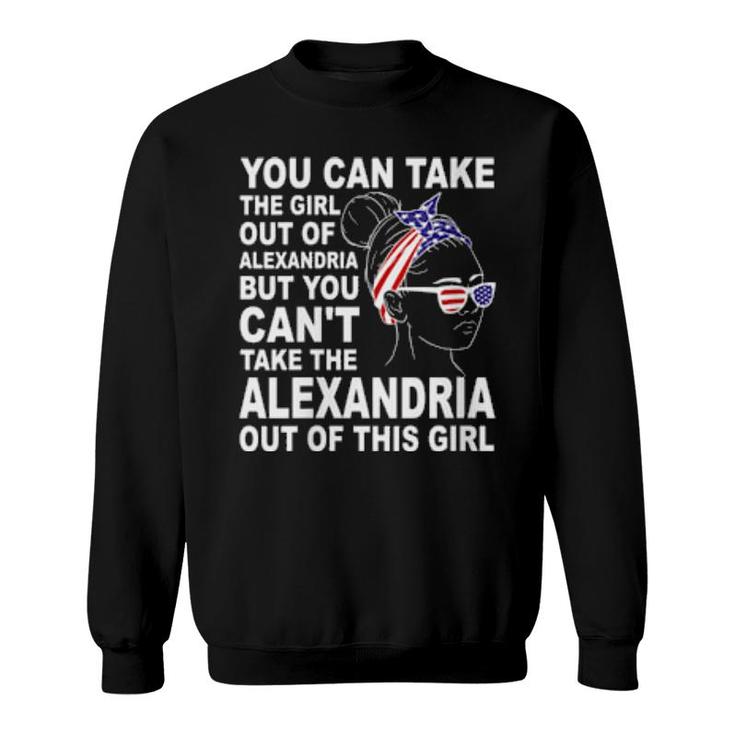 Girl From Alexandria Classic Patriotic Alexandria Girl  Sweatshirt