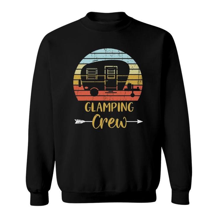 Glamping Crew Funny Girls Camping Trip Sweatshirt