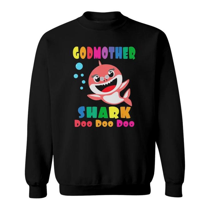 Godmother Shark Funny Mothers Day Gift For Womens Mom Sweatshirt