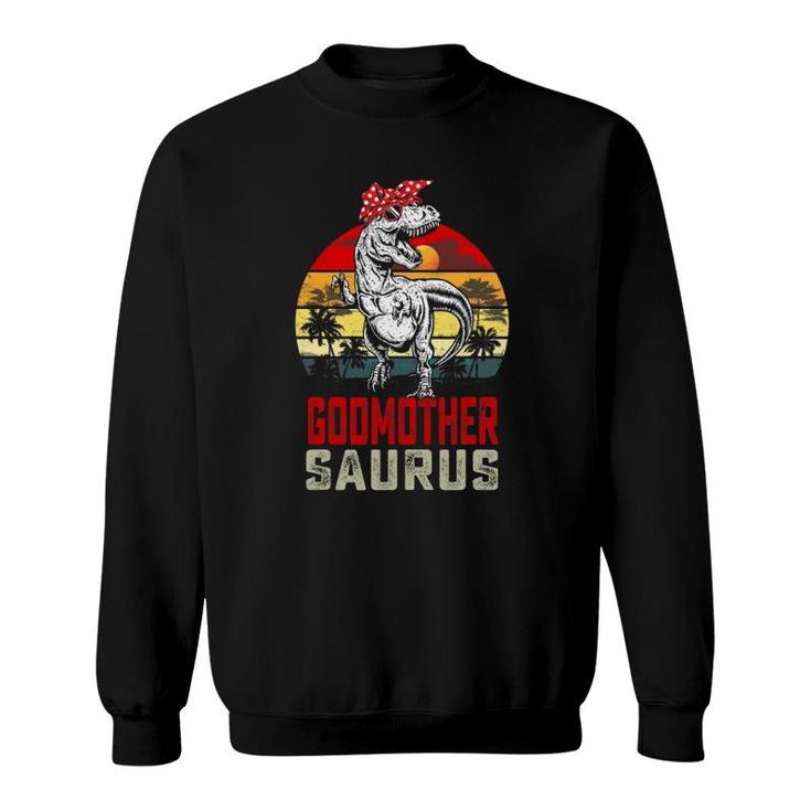 Godmothersaurusrex Dinosaur Godmother Saurus Mother's Day Sweatshirt