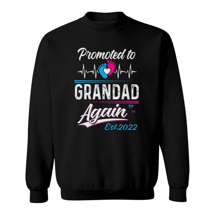 Grandad Gift Promoted To Grandad Again Est 2022 For Men Man Sweatshirt