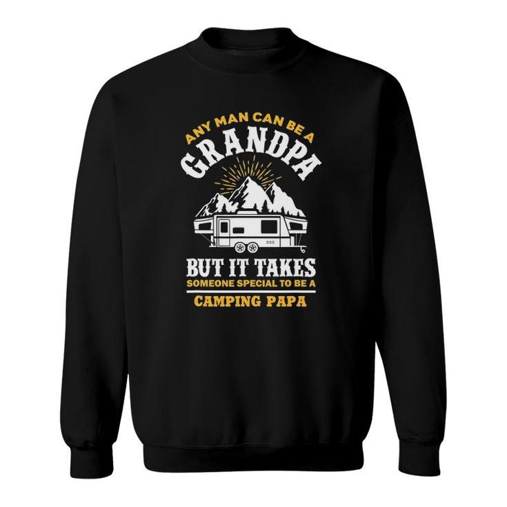 Grandfather Camp Lover Proud Camping Papa - Funny Gift Sweatshirt