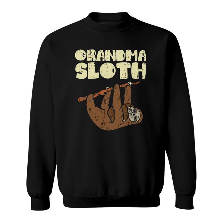 Grandma Sloth Funny Mother's Day Nana Mimi Grandmother Women Sweatshirt