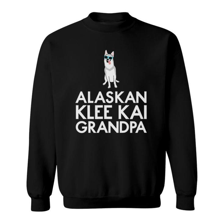 Grey Alaskan Klee Kai Or Mini Husky Grandpa Sweatshirt