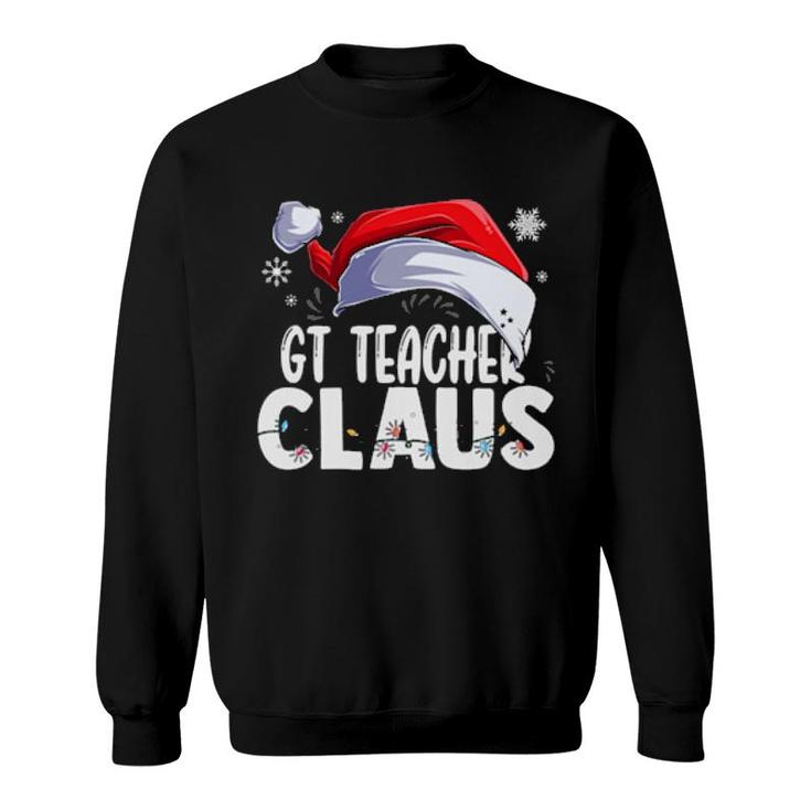 Gt Teacher Santa Claus Christmas Matching Costume Sweatshirt