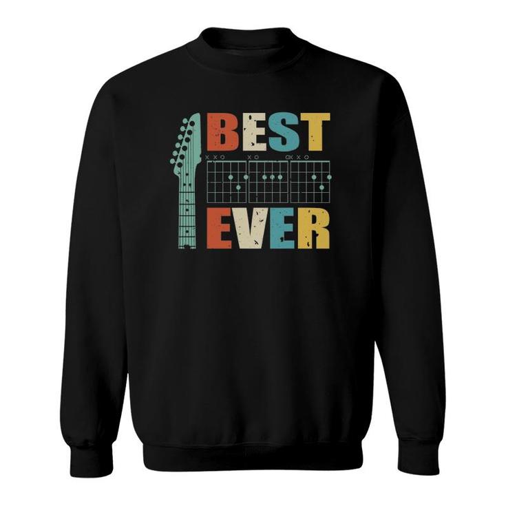 Guitarist Father Best Dad Ever D A D Chord Dad Gift Sweatshirt