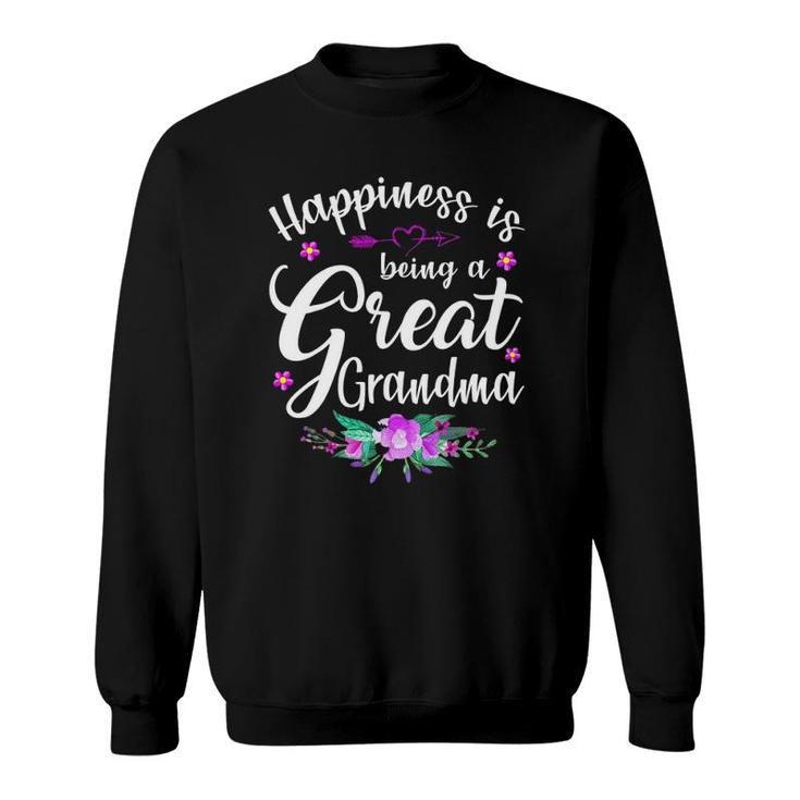 Happiness Is Being A Great Grandma Mother's Day Gift Sweatshirt